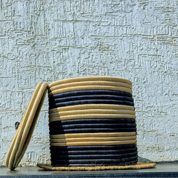 woven sisal basket – handmade by triphone