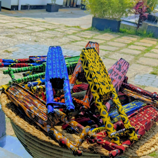 handmade kitenge hand fan