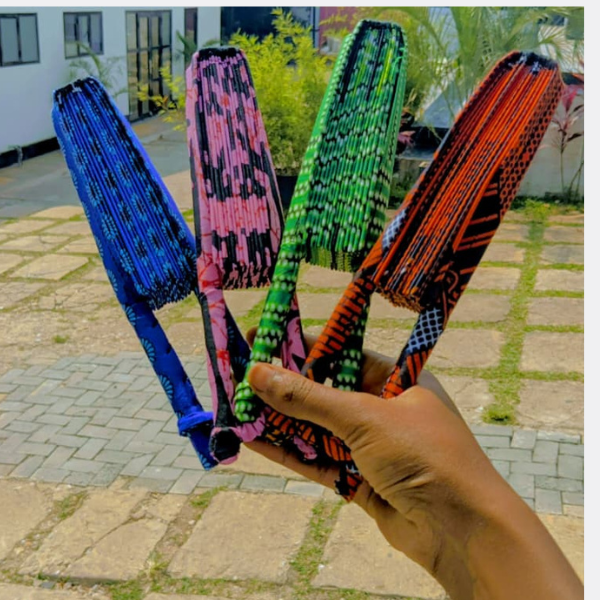 handmade kitenge hand fan