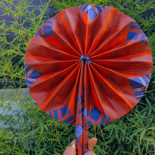handmade kitenge hand fan