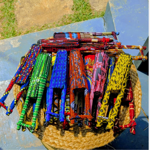 handmade kitenge hand fan
