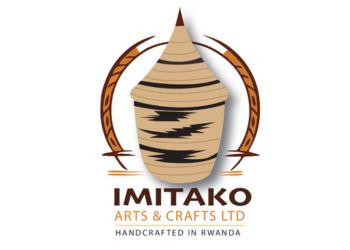 Imitako Arts and Gifts Shop logo featuring a traditional Rwandan art design and a stylized gift box.