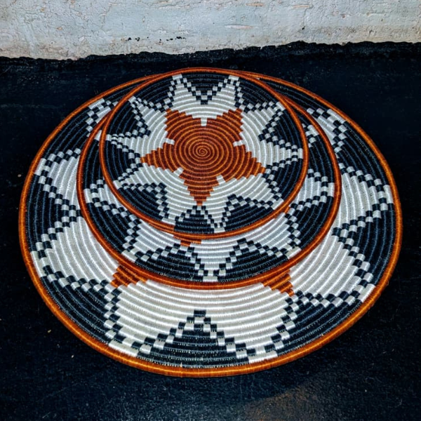 Kurukuta Wall Decoration Basket Set - Image 3