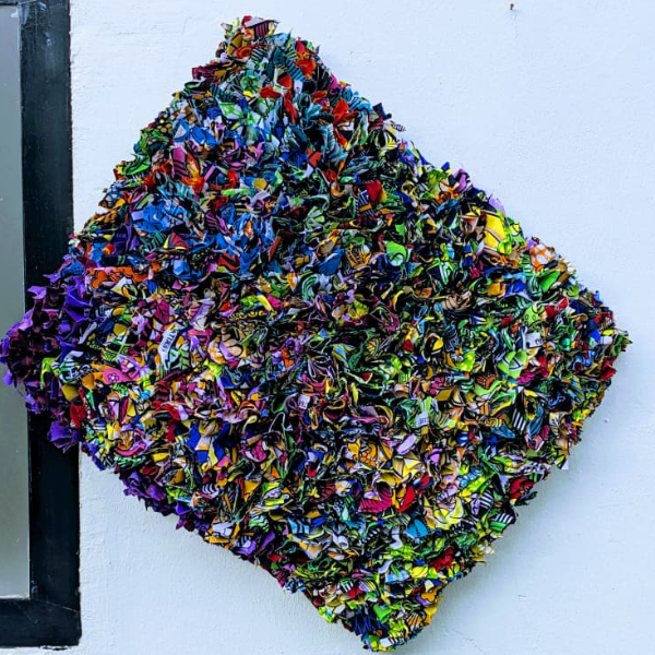 Artisanal Igitenge Mini Carpet - Image 3