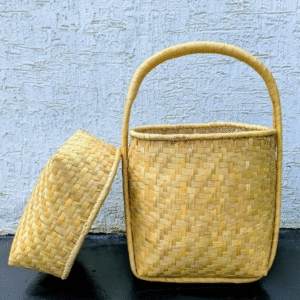 Bamboo Laundry Basket Bag-2