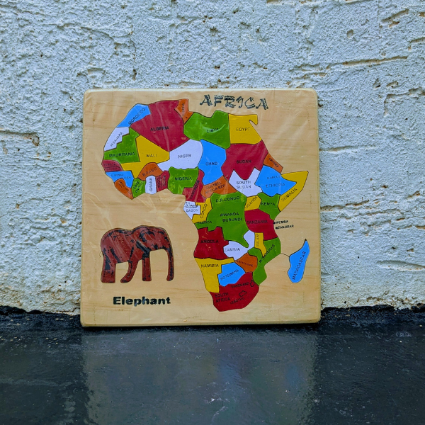 Wooden Africa Map Puzzle for Kids - Image 3