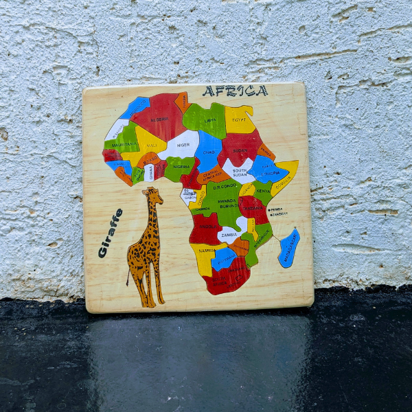 Wooden Africa Map Puzzle for Kids - Image 2