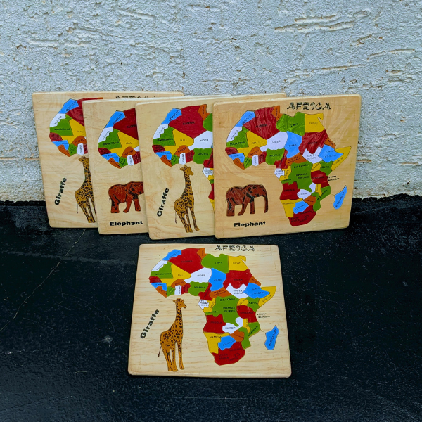Wooden Africa Map Puzzle for Kids - Image 5
